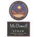 McDowell Estate Syrah 1999 Front Label