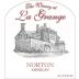 The Winery at La Grange Norton 2014 Front Label