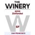 The Winery SF Zinfandel 2010 Front Label