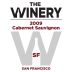 The Winery SF Cabernet Sauvignon 2009 Front Label
