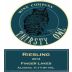 Thirsty Owl Wine Company Riesling 2014 Front Label