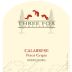 Three Fox Vineyards Calabrese Pinot Grigio 2015 Front Label