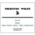 Thurston Wolfe PGV 2015 Front Label