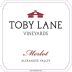 Toby Lane Vineyards Merlot 2011 Front Label