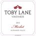 Toby Lane Vineyards Merlot 2010 Front Label