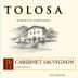 Tolosa Winery Cabernet Sauvignon 2012 Front Label