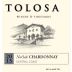 Tolosa Winery No Oak Chardonnay 2013 Front Label
