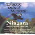 Torrey Ridge Winery Niagara 1999 Front Label