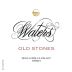 Waters Old Stones Syrah 2014 Front Label