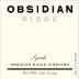 Tricycle Wine Company Obsidian Ridge Syrah 2012 Front Label