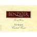 Benziger Syrah 1997 Front Label