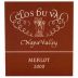 Clos du Val Merlot 2000 Front Label