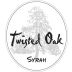 Twisted Oak Winery Tanner Vineyard Syrah 2009 Front Label