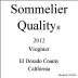 Twisted Twig Winery Sommier Quality Viognier 2012 Front Label