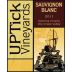 Uptick Vineyards Sauvignon Blanc 2011 Front Label