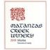 Matanzas Creek Sonoma County Merlot 2001 Front Label