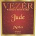 Vezer Family Vineyards Jude Merlot 2012 Front Label