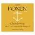 Foxen Block UU Bien Nacido Vineyard Chardonnay 2007 Front Label