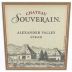 Chateau Souverain Alexander Valley Syrah 2000 Front Label