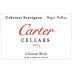 Carter Cellars Coliseum Block Cabernet Sauvignon 2003 Front Label