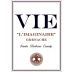 Vie Winery LImaginaire Grenache 2012 Front Label