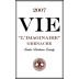 Vie Winery LImaginaire Grenache 2007 Front Label
