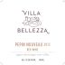 Villa Bellezza Winery and Vineyards Pepin Nouveau 2012 Front Label