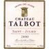Chateau Talbot 2000 Front Label