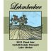 Vin du Lac Lehmbecker Cortelli Estate Vineyard Pinot Noir 2011 Front Label