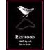 Renwood Sierra Series Syrah 2002 Front Label