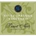 Vitae Springs Vineyard Pinot Noir 2009 Front Label