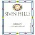 Seven Hills Winery Columbia Valley Merlot 2001 Front Label