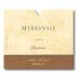 Merryvale Reserve Merlot 2000 Front Label