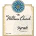 William Church Winery Syrah 2013 Front Label