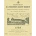 Chateau La Mission Haut-Brion 1988 Front Label