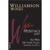 Williamson Wines Allure Meritage 2007 Front Label