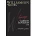 Williamson Wines Sovereign Cabernet Sauvignon 2013 Front Label