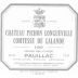 Chateau Pichon Longueville Comtesse de Lalande 1989 Front Label