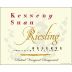 Woodhouse Family Cellars Kennedy Shah Reserve Riesling 2010 Front Label