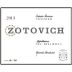 Zotovich Cellars Estate Viognier 2013 Front Label