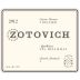 Zotovich Cellars Estate Viognier 2012 Front Label