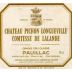 Chateau Pichon Longueville Comtesse de Lalande 1993 Front Label