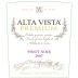 Alta Vista Premium Pinot Noir 2007 Front Label