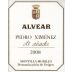 Alvear Pedro Ximenez de Anada Sherry 2008 Front Label