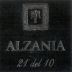 Alzania 21 del 10 2010 Front Label
