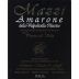 Mazzi Amarone Della Valpolicella Classico Punta Di Villa 2008 Front Label