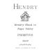 Hendry Block 24 Primitivo 2009 Front Label