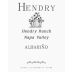 Hendry Hendry Ranch Albarino 2015 Front Label