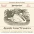 Joseph Swan Mancini Ranch Zinfandel 2001 Front Label