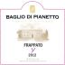 Baglio di Pianetto Y Frappato 2012 Front Label